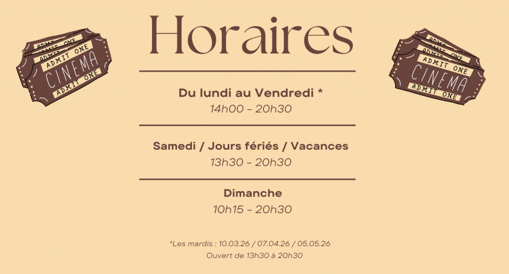 actualité Horaires du cinéma