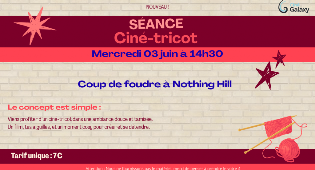 actualité Ciné-tricot