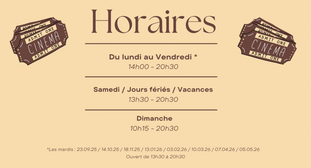actualité Horaires du cinéma